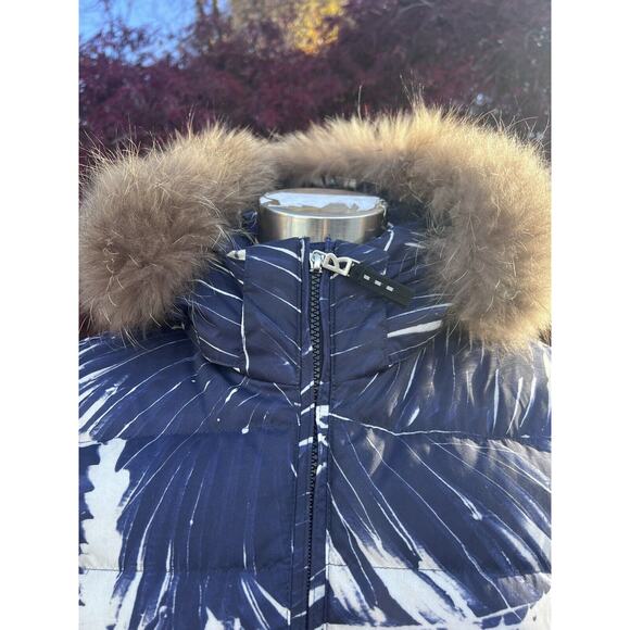 Bogner Jacket Keira-D Navy & Light Beige Girls Size XXL(16) Detachable Fur Hood - Picture 8 of 11